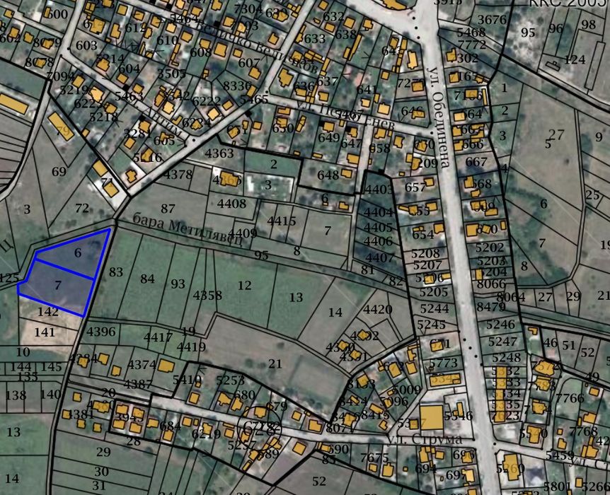 Продава се Парцел в Костинброд - 4446 кв.м за 50 €/кв.м - Снимка #1