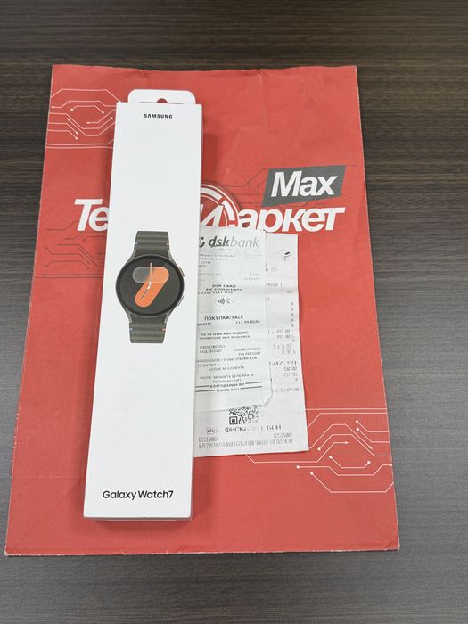 КАТО НОВ 40mm Samsung Watch 7 Yettel Гаранция 2026г. Green