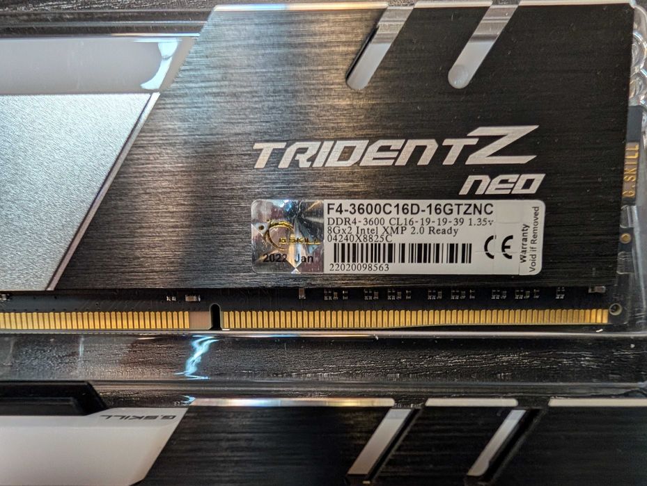 Kit RAM G.SKILL Trident NEO 16GB (2x8GB) 3600 CL16