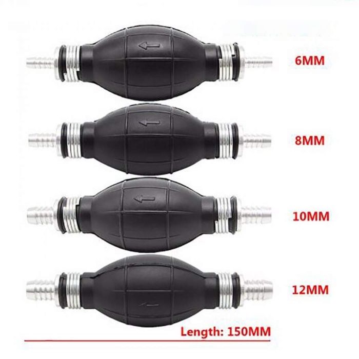 Подкачваща Ръчна Помпа за Гориво Дизел Бензин Масло Вода 6 8 10 12мм