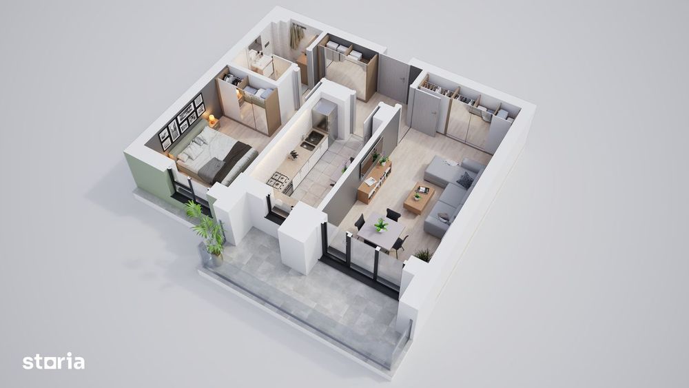 Apartament 2 camere într-un complex privat, loc de joaca, in Sibiu