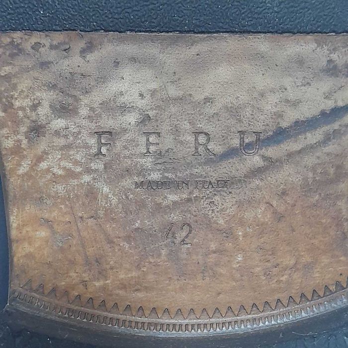 Замшевые лоферы FERU / Made in Italy / 42р