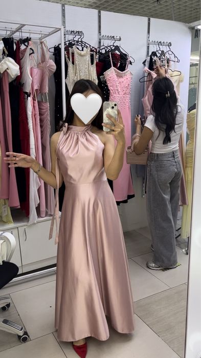 Розовый нарядные платье