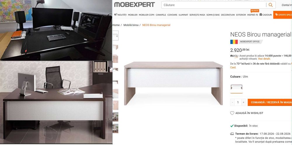 Vand birou managerial NEOS - Mobexpert