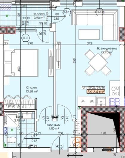 Дава се под наем Двустаен апартамент в Пловдив, Тракия - 57 кв.м за 100000 € - Снимка #4
