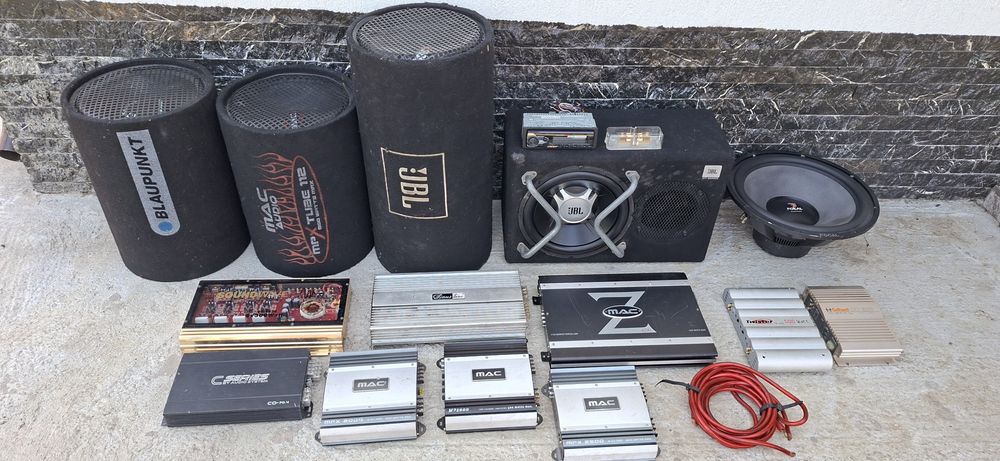 Amplificator statie audio auto, difuzor subwoofer
Se vand cu proba
Nu fac schimb
Import Olanda 
Pretul este cu titlul informativ