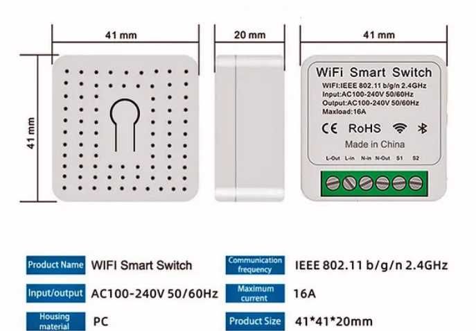 Умное реле Tuya WIFI, ZigBee. Работает с Алисой