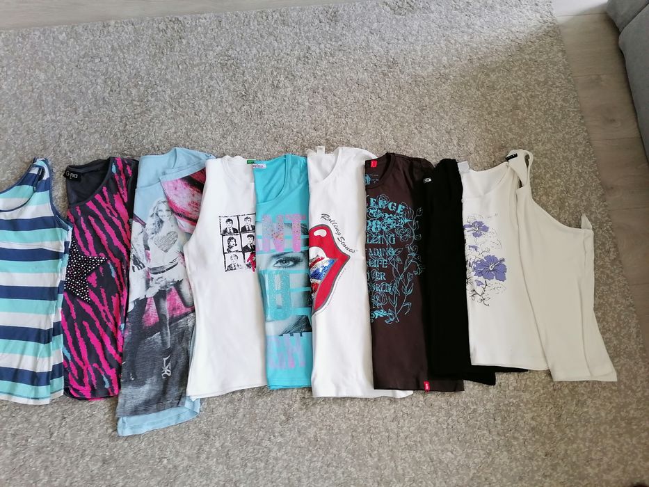 Блузи къс ръкав Benetton Sisley, H&M