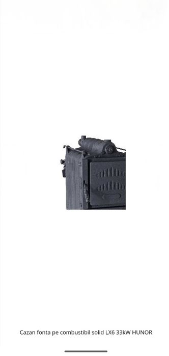 Centrală (cazan) lemne fontă Humor 33kw