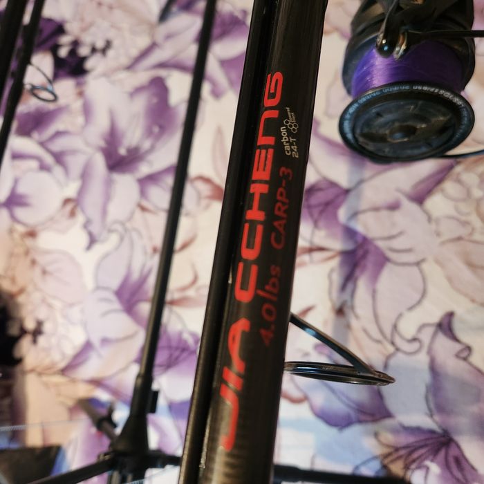 Сигнализатори със стойка две въдици на диамант на един риболов  4 либр