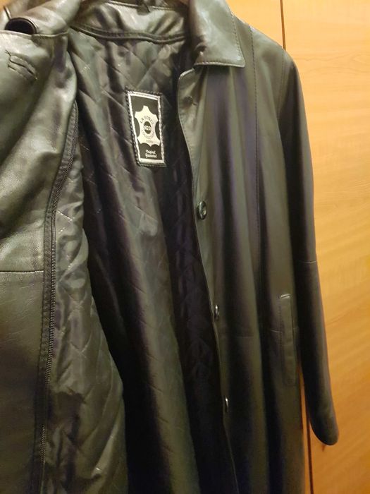 Haina damă lungă piele naturală, mărimea 44-46