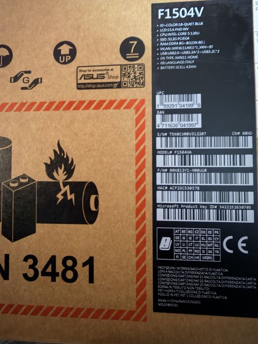 Asus Vivobook F1504V