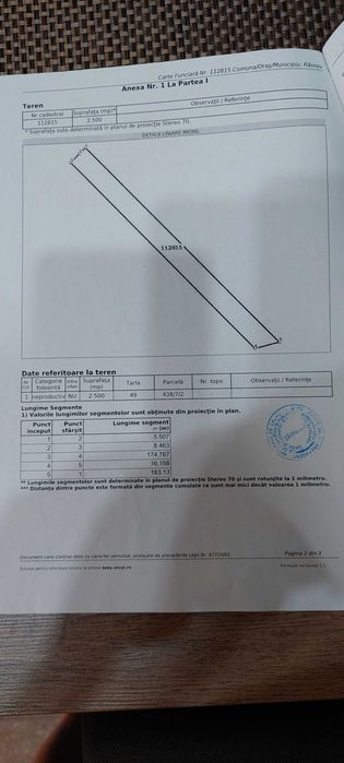 Teren de vanzare oras Rasnov judet Brasov 2500mp