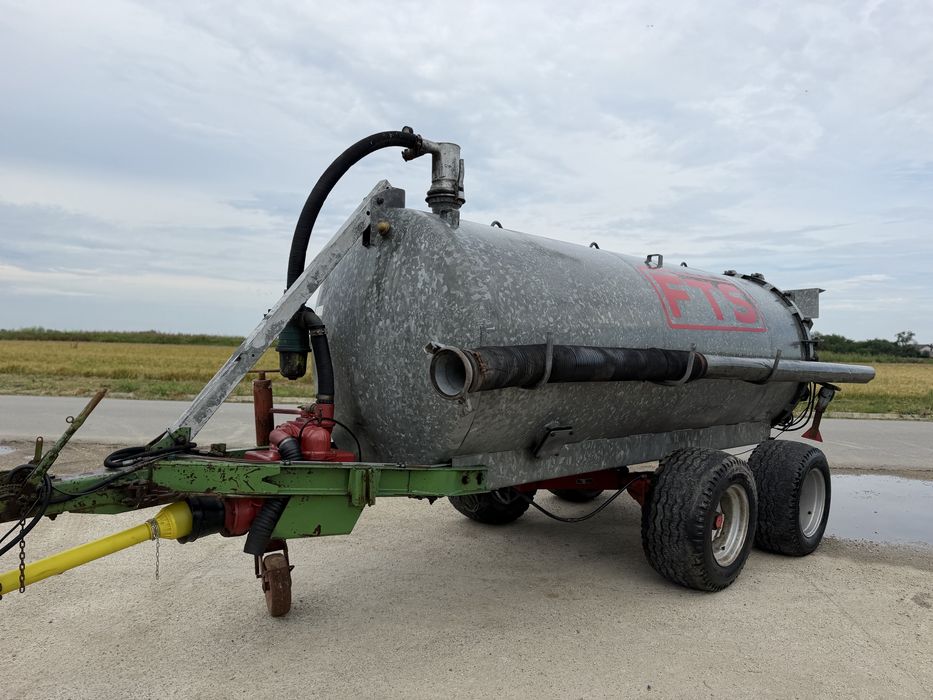 Vidanja/Cisterna 6000L FTS cu Punte Tandem Impecabila Import Germania Pompa Ca Noua