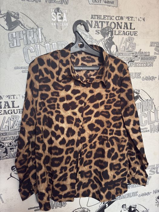 Блузка леопардовая