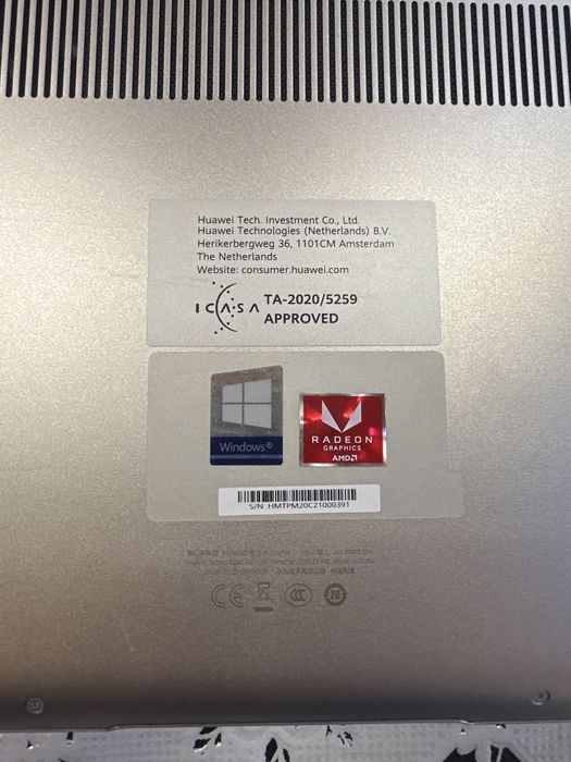 Лаптоп HUAWEI MateBook D15  Ryzen7