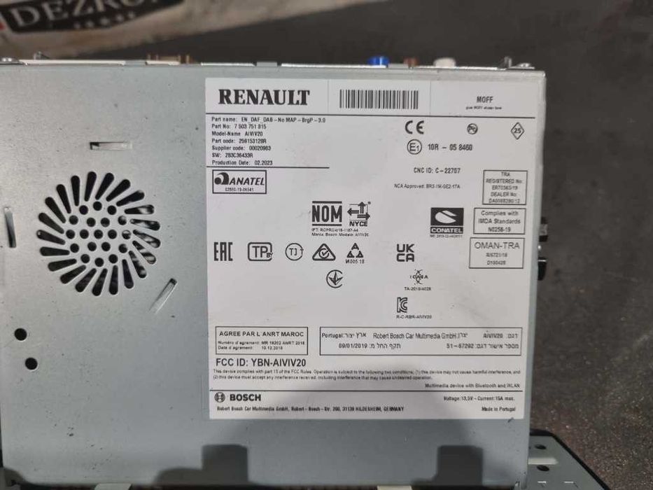 Navigatie completa 259153128R / 280233791R Renault Express Van
