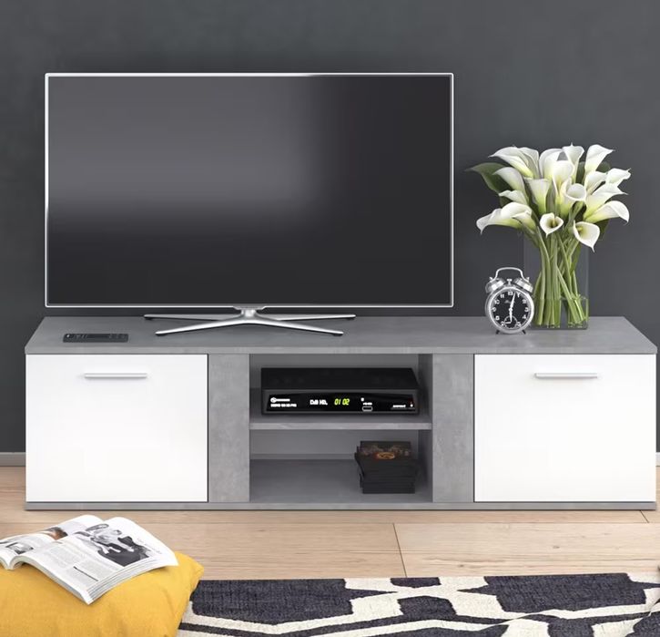 Тв шкаф светло сиво 2711