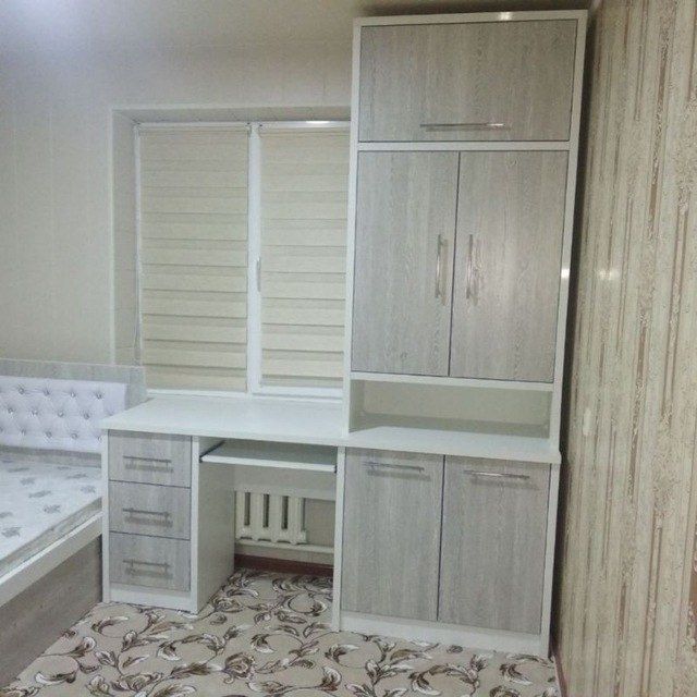 Детский мебел болалар кроват шкаф купе стол парта диван