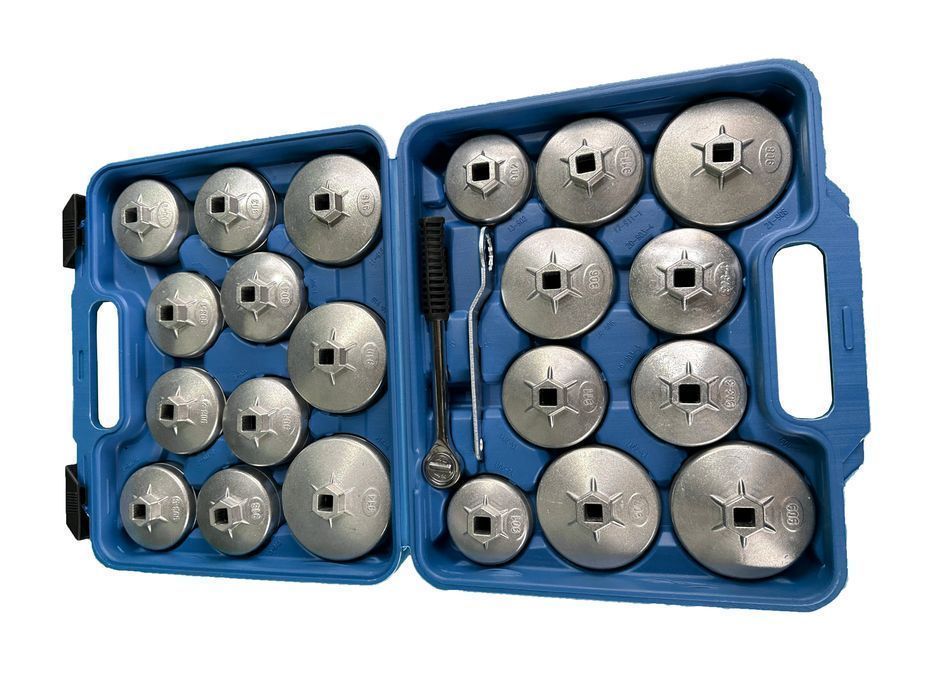 Trusa cu chei capace din aluminiu pentru filtre de ulei 23 piese gebo
