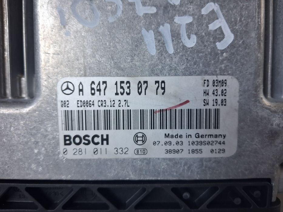 Компютър двигател Mercedes W211 270cdi