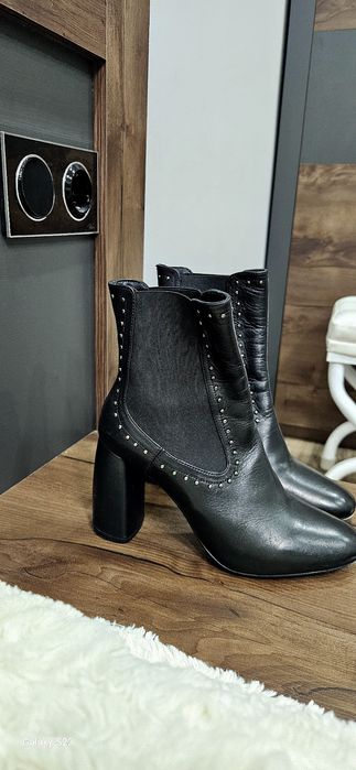 кожаные батильоны полусапожки