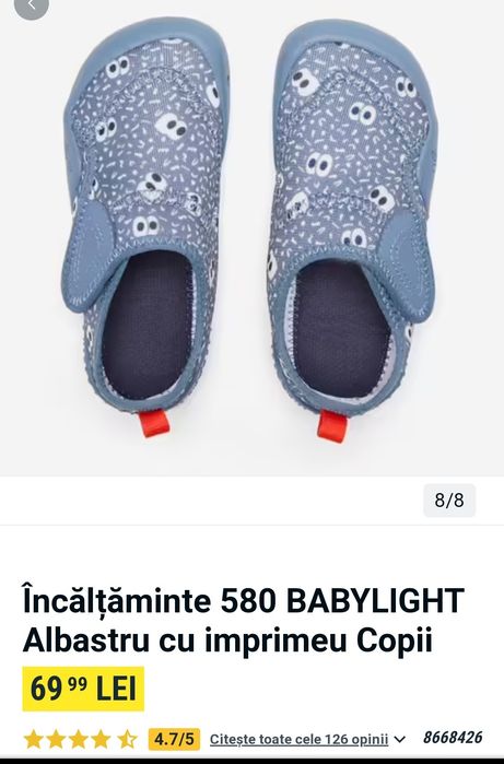 Încălțăminte BABYLIGHT pentru copii - Decathlon nr. 27