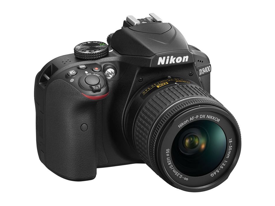 Nikon D3400 DSLR с обектив 18-55mm – като нов!