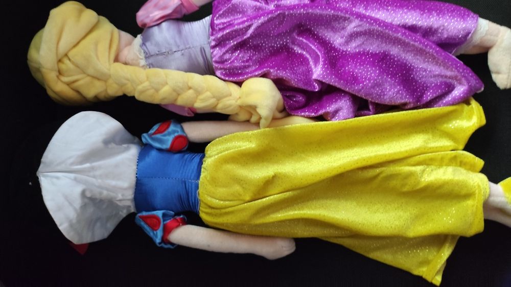 Плюшени играчки  Елза и Анна, Ариел, Снежанка,Рапунзе45см