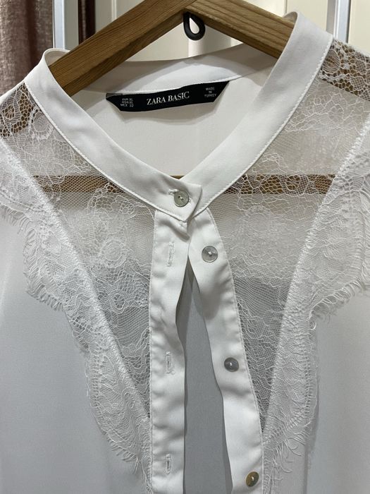 Белая блузка zara