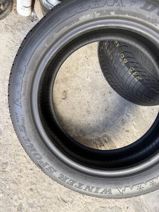 2 anvelope iarna ca NOI 215/55/18 , Dunlop , 7.9 mm , DOT 4824 !