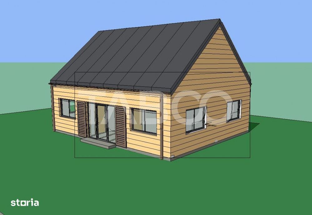 Teren extravilan de vanzare 4496 mp constructie cabana Gusterita Sibiu