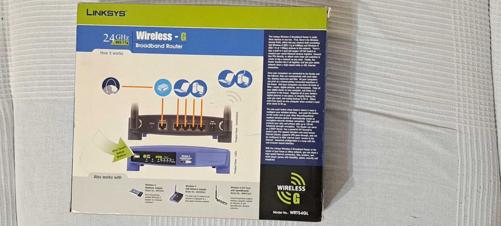 Linksys broadband router 2.4GHz 802.11g