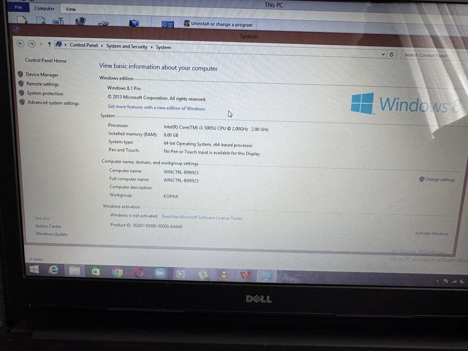 Laptop DELL Inspiron 15 - 5100