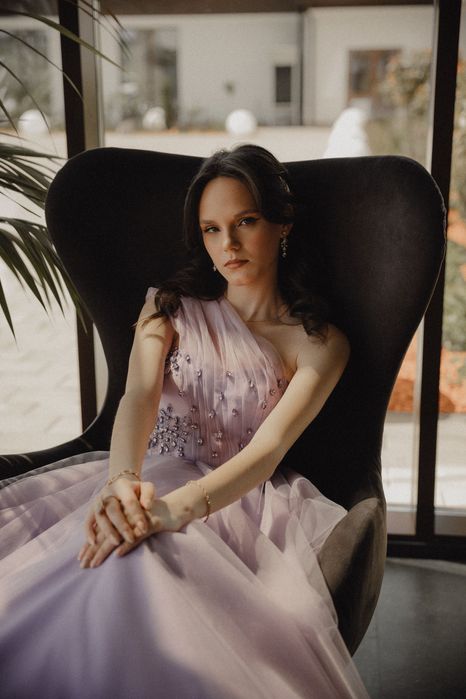 Rochie de prințesă cu corset si cerc