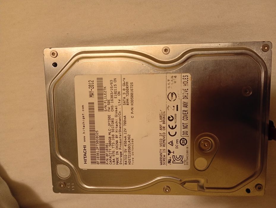 HDD Hitachi 500gb