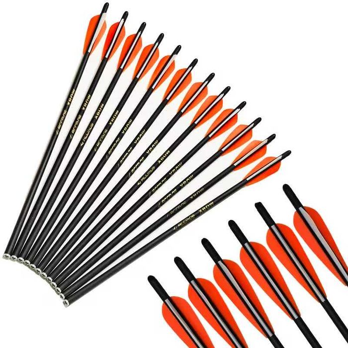 Sageti arbaleta din carbon,de 20 si 22 inch(51 si 56 cm),cu varf