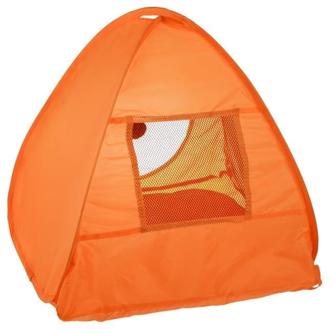 Къщичка за котки с играчка - сгъваема, лека и удобна