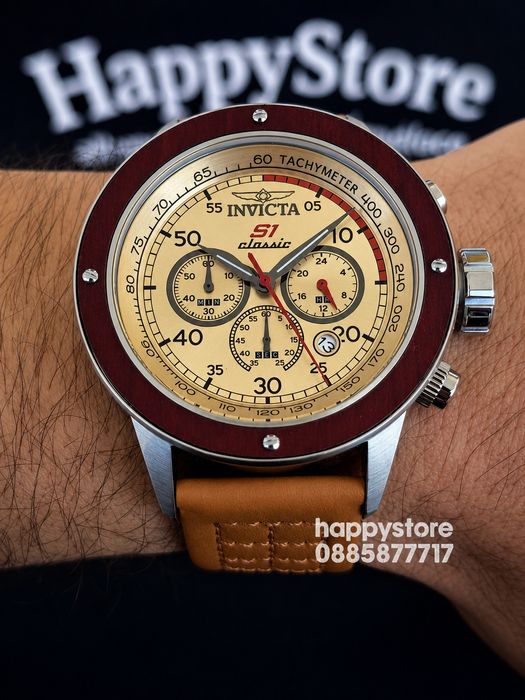 INVICTA S1 Rally Classic Brown 49 mm, Инвикта нов ръчен часовник