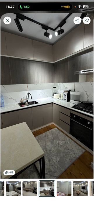 4-комнатная, ТТЗ-1 | Евроремонт, мебель, техника | 80 м²|Д|