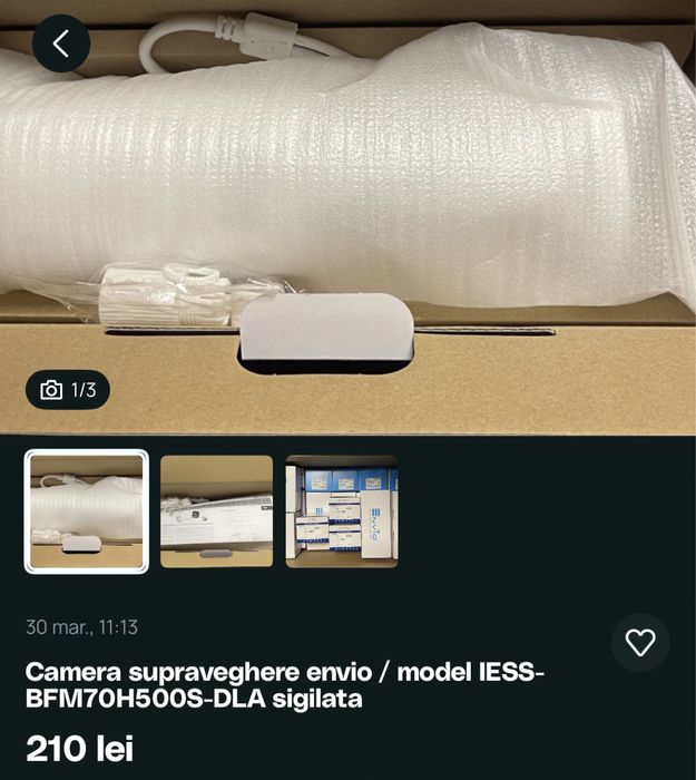 Camere supraveghere NOI / Sigilate
