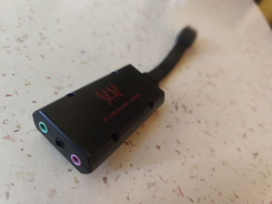 Adaptor Audio jack 3.5 mm usb placa sunet