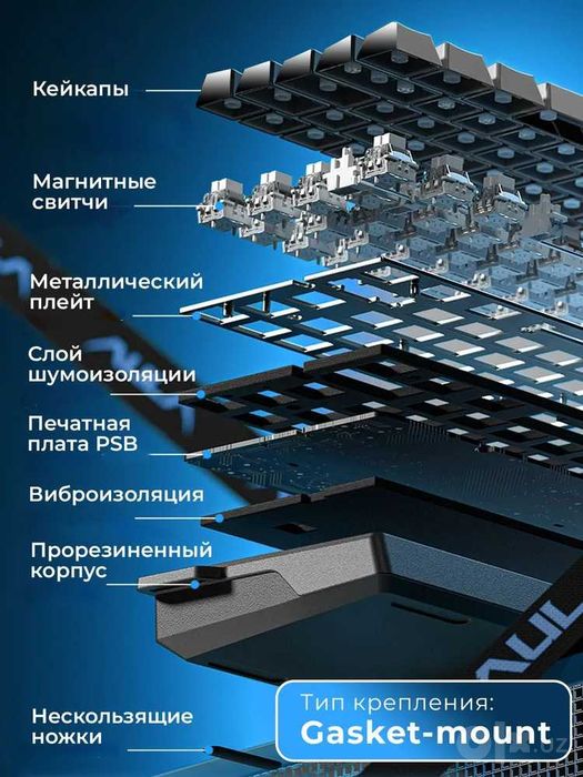 Магнитная клавиатура Aula  Win 60HE MAX 8К ghz RUS/ENG -оригинал