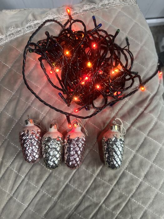 Герлянда и 4 шишки советские