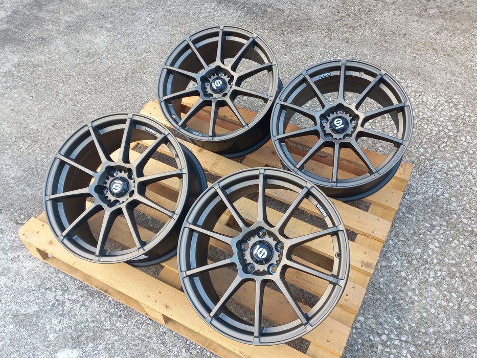 18 5×114.3 Sparco Gara Matt Bronz 8j et35 Honda Mitsubushi Toyota Mazd
