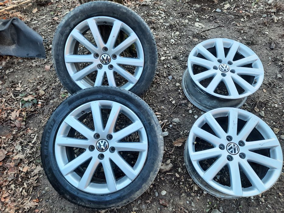Vind jante wv  passat cu 2 cauciucuri