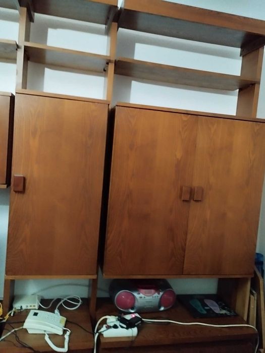 Biblioteca lemn masiv