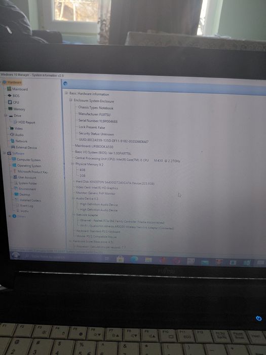 Laptop office fujitsu