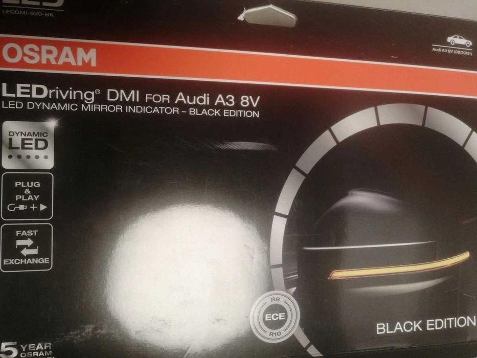 Странични мигачи за външни огледала Osram LEDDMI 8V0 BK S Audi A3