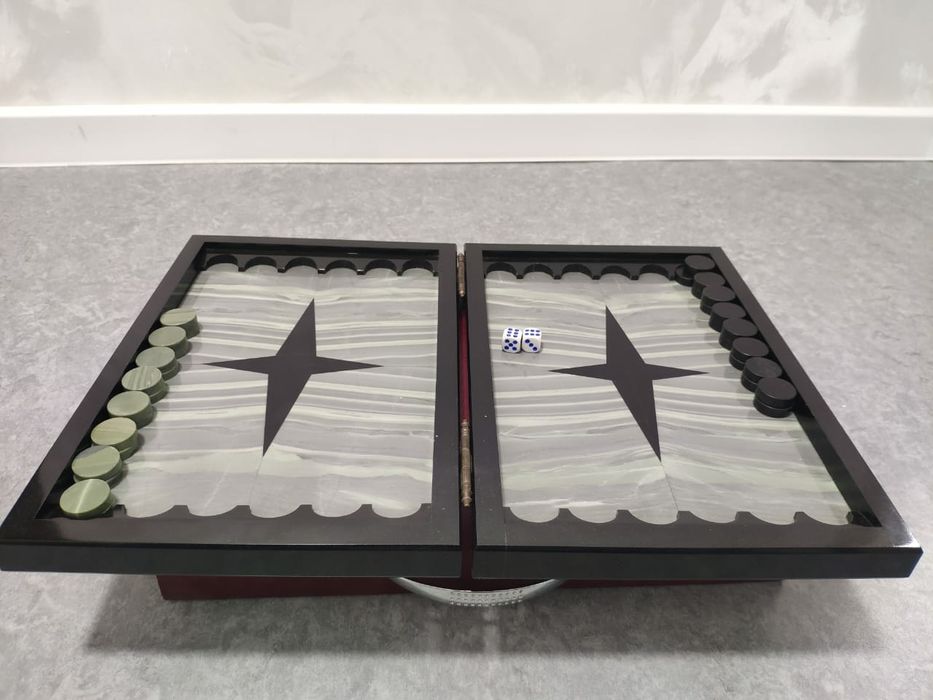 Нарды из настоящего камня